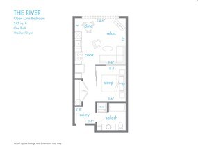 The River 223 floor plan